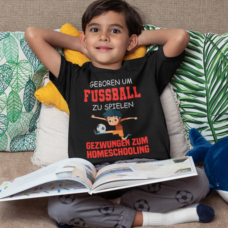 Fußball Homeschooling Kinder Shirt