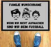 Fußball Familien Fußmatte