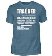 Fußball Trainer Nomen Herren Shirt