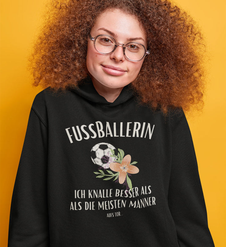 Fußballerin Knallen Unisex Hoodie