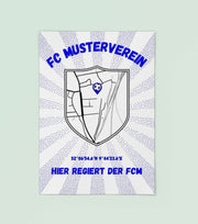 Dein Verein Streifen Poster