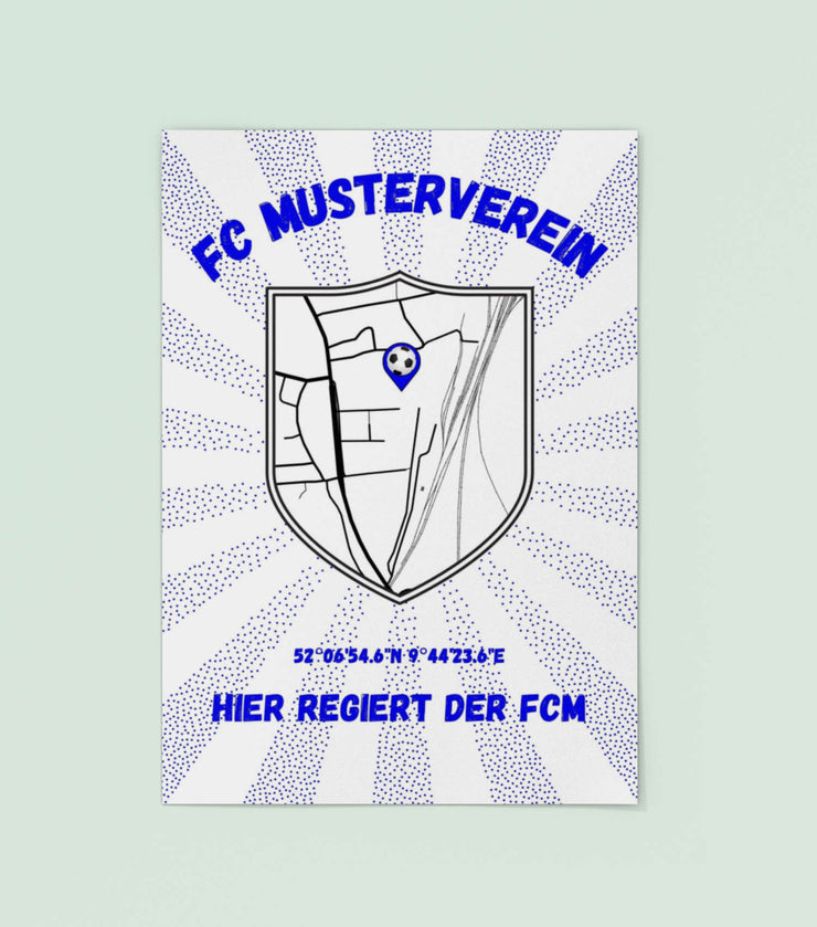 Dein Verein Streifen Poster