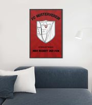 Dein Verein Streifen Poster