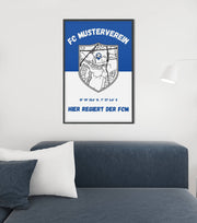 Dein Verein Wappen Poster