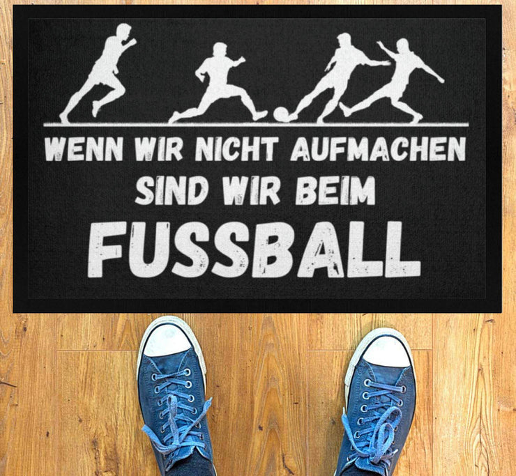 Fußball Fußmatte mit Gummirand