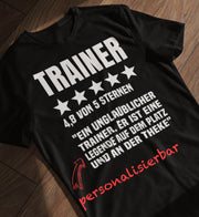 Fußball Trainer Sterne Herren Shirt