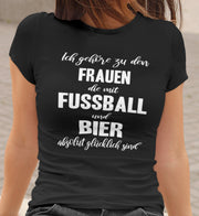 Fußballerin Bier Frauen Shirt