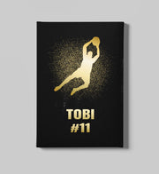 Fußball Leinwand Golden Torwart | personalisierbar |