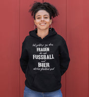 Fußballerin Bier Frauen Hoodie